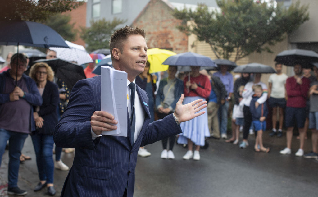 Auctioneer Simon Gowling said the sale price had surprised him.  Photo: Stephen McKenzie