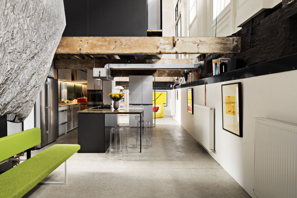The open kitchen and living space. Photo: Abercomby's.