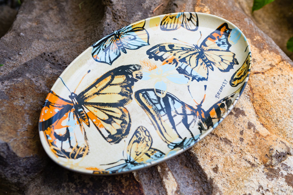 A ceramic bowl from Bromley's collaboration with Robert Gordon. Photo: Greg Briggs