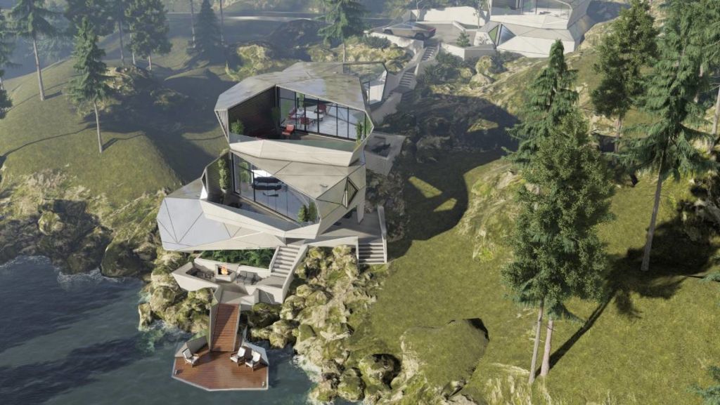 And this is the view from above. Photo: Modern House Bureau