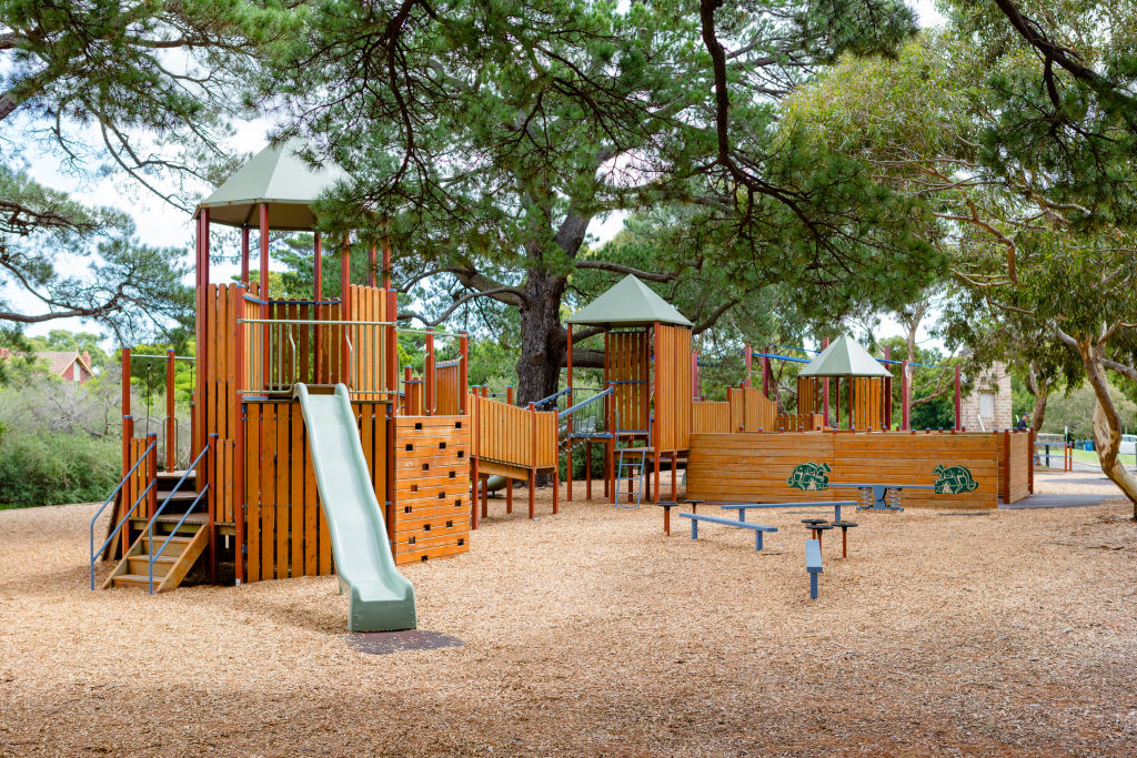 The playground at Beckett park is perfect for the kids. Photo: Greg Briggs