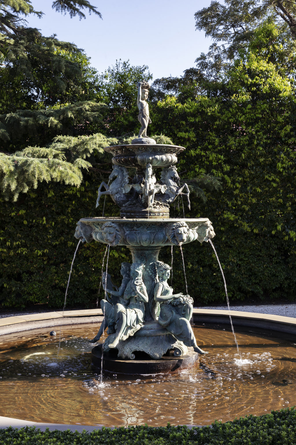 Feng shui designed water features can be found throughout the grounds. Photo: Supplied
