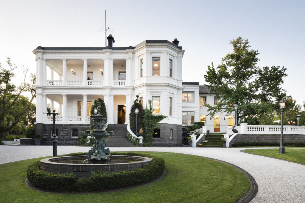 The historic Melbourne mansion Shrublands is a 42-room residence owned by Anne Williams, of the Thornton Angus cattle breeding family. Photo: Supplied