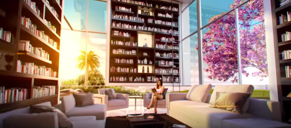 Relax in the library. Photo: Skyline Development