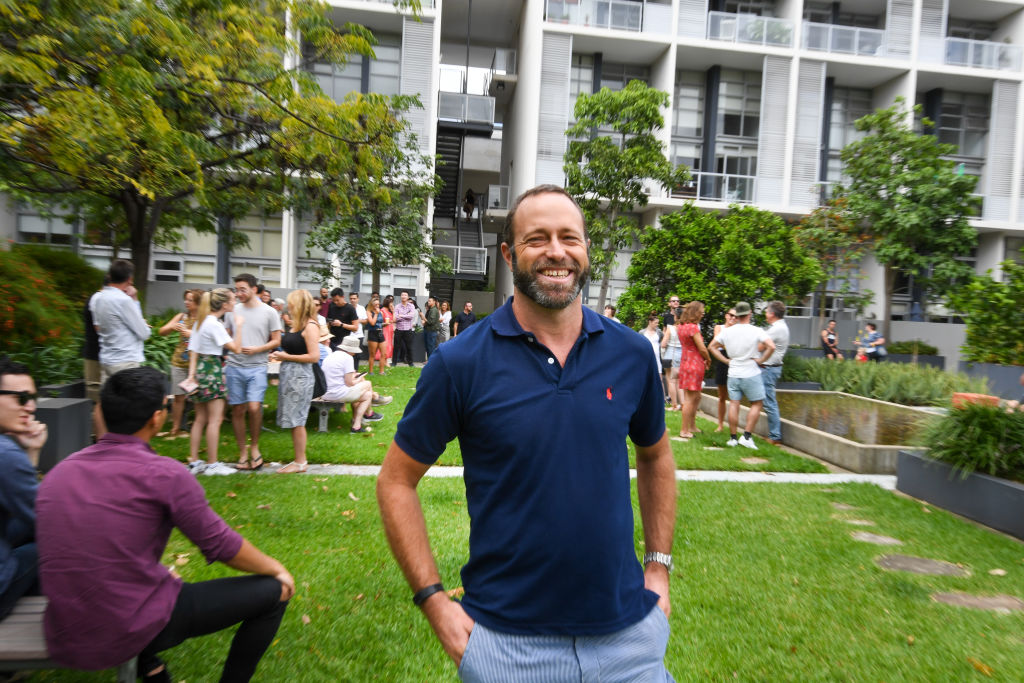 Vendor Shaun Ellis was blown away by the result for the unit which he bought as a first-home buyer 20 years ago. Photo: Peter Rae
