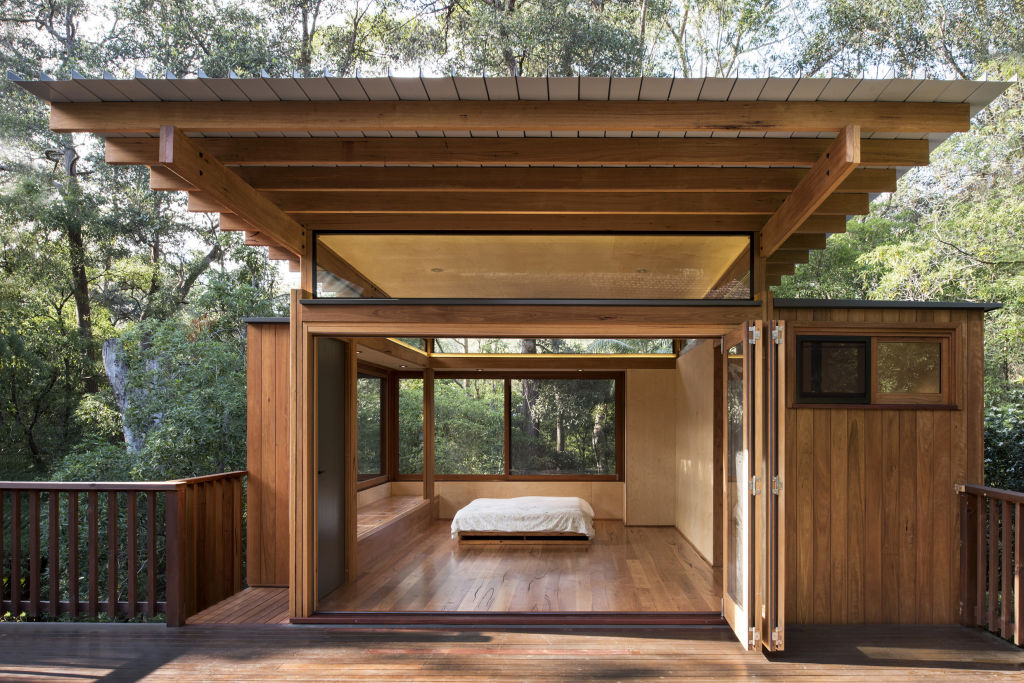 Timber treehouse in Castle Hill, Sydney, by James Pedersen. Photo: Pulch Photography