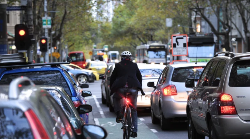 Risking my life in traffic and copping daily abuse from motorists saves me about $1600 per year. Photo: Justin McManus