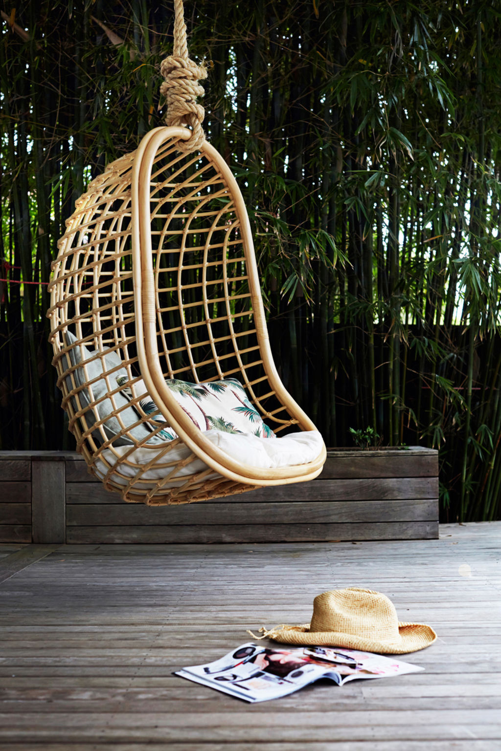 The Coco Hanging Chair. Photo: Byron Bay Hanging Chairs