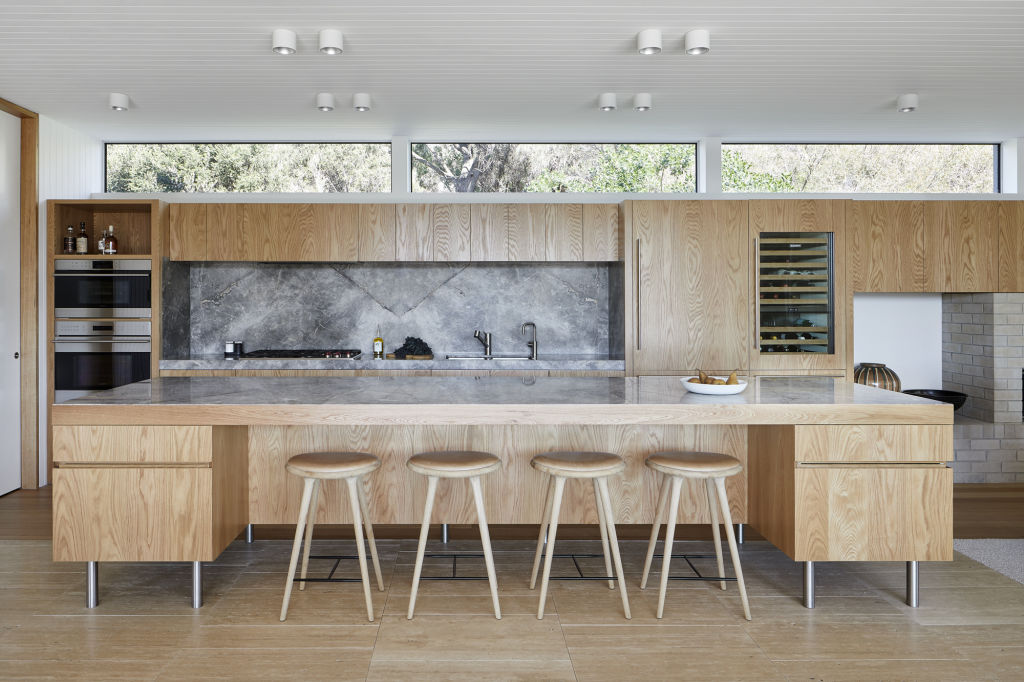 The kitchen often acts as a multifunctional space so plenty of bench space is critical. Architect: Hindley & Co Photo: Tatjana Plitt