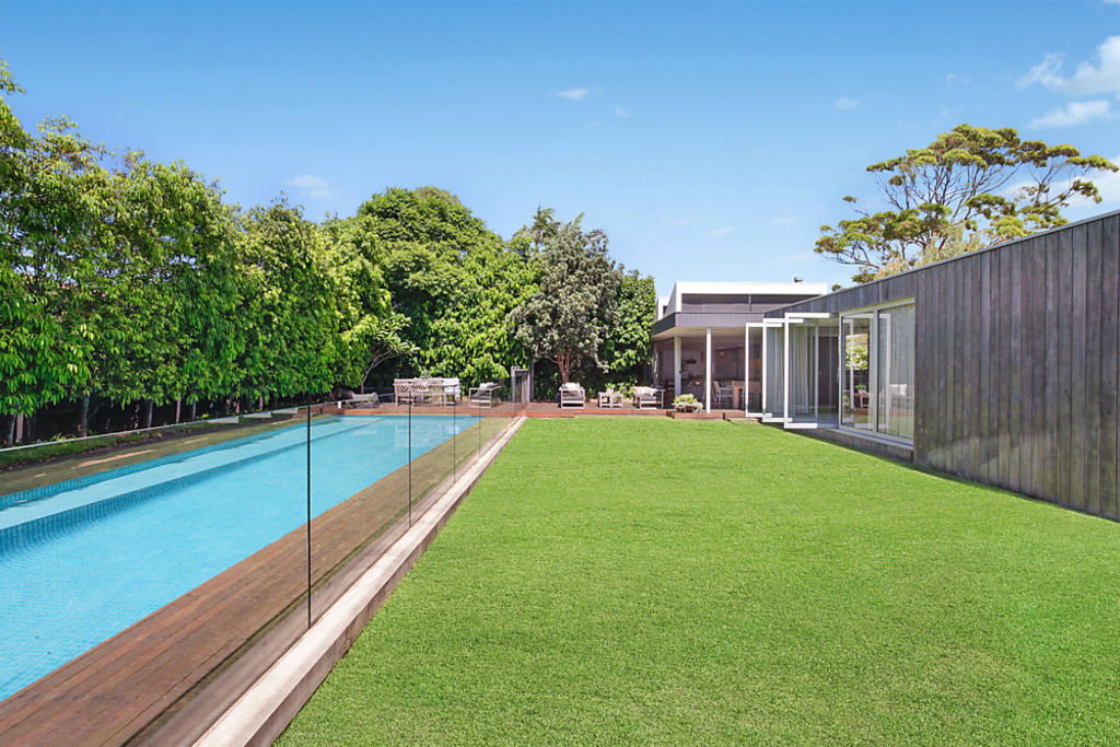 The Rosebery residence has a Daniel Baffsky-designed, north-facing rear garden.