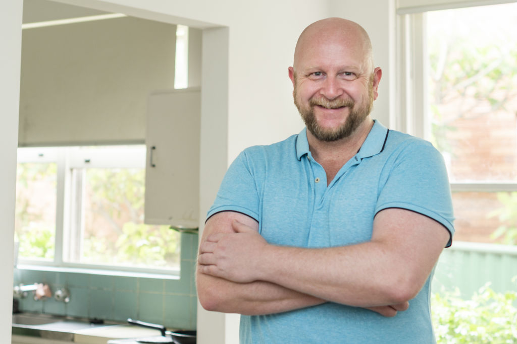 Paul Verbeek was one of the first group of renovators, spending $20,000 on his house in Wodonga, Victoria. Photo: Supplied