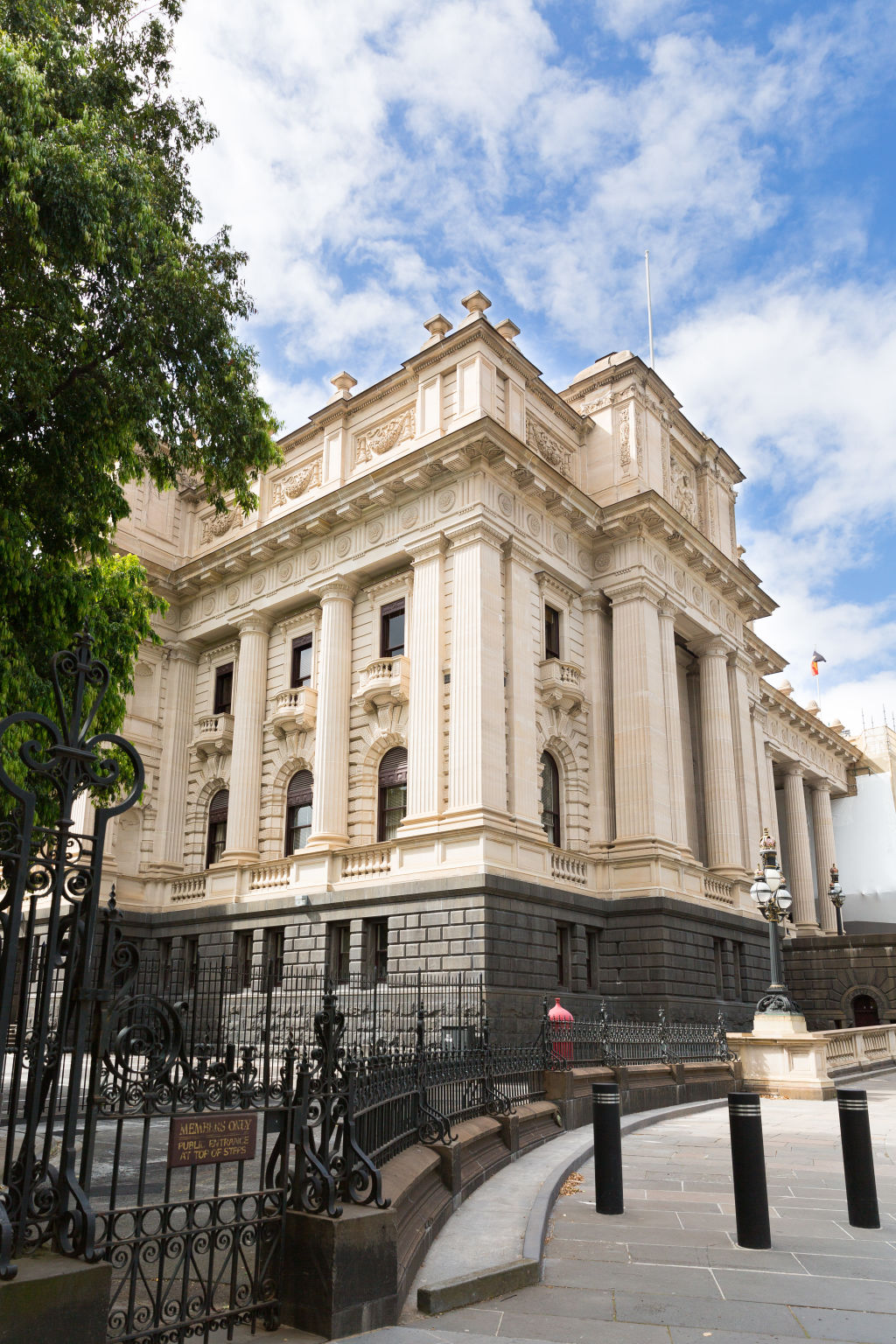 Parliament House, Melbourne, will be open to the public virtually. Photo: Eliana Schoulal