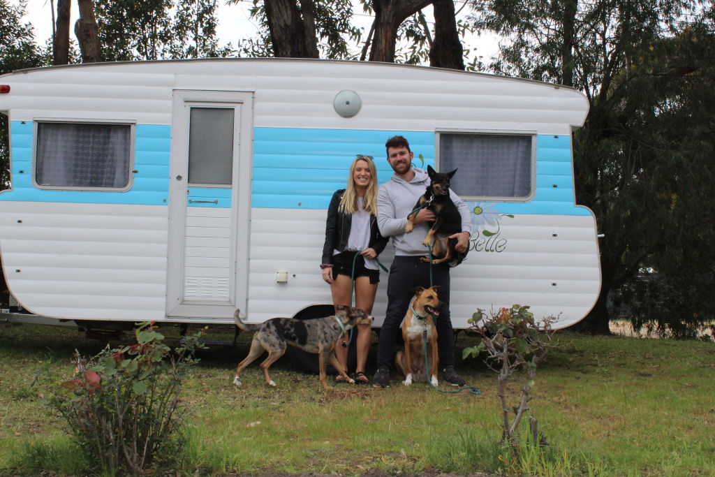 The couple who spent social isolation in a vintage caravan