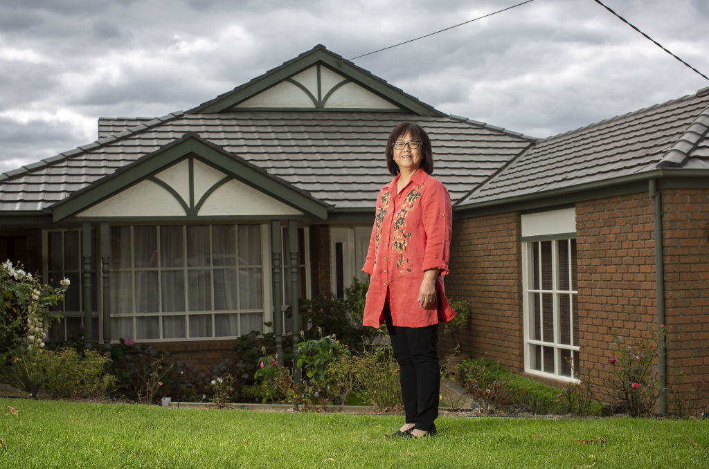 Margaret Yap outside her Glen Waverley home. Photo: Stephen McKenzie