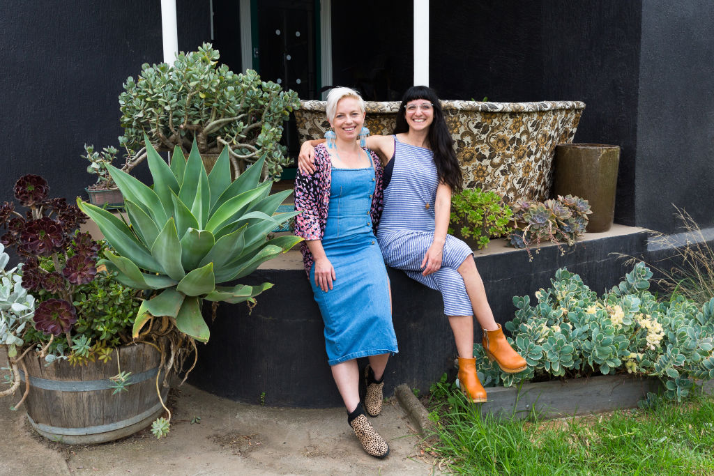 Tessa Terlouw and Lyra Rinaudo at home in Coburg North. Photo: Eliana Schoulal