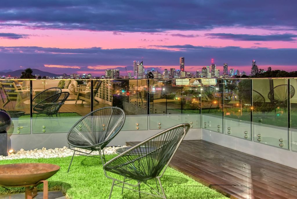 The spectacular view from 9/36 Rolle Street, Holland Park West. Photo: Place Estate Agents Coorparoo