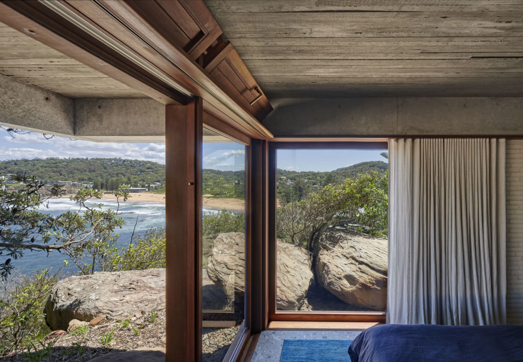 The cave-like guest suites with incredible views. Photo: Michael Nicholson