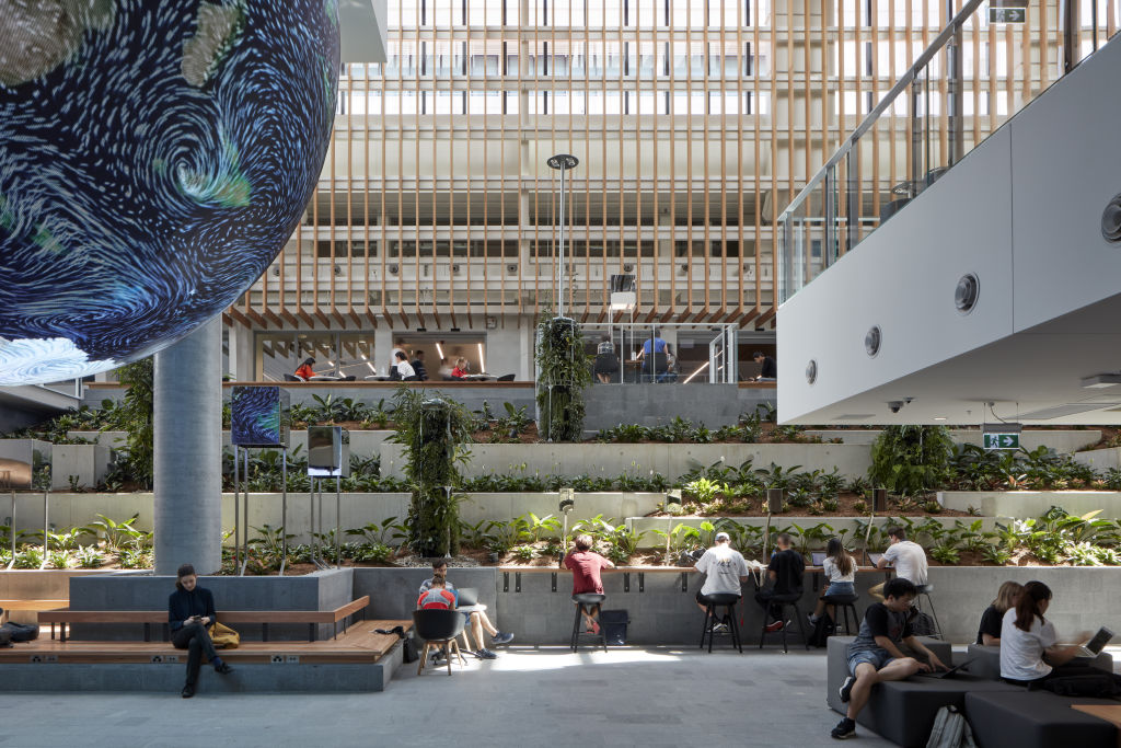 Queensland University of Technology's new education facility at Kelvin Grove is Brisbane's 2020 Building of the Year.  Photo: Christopher Frederick Jones
