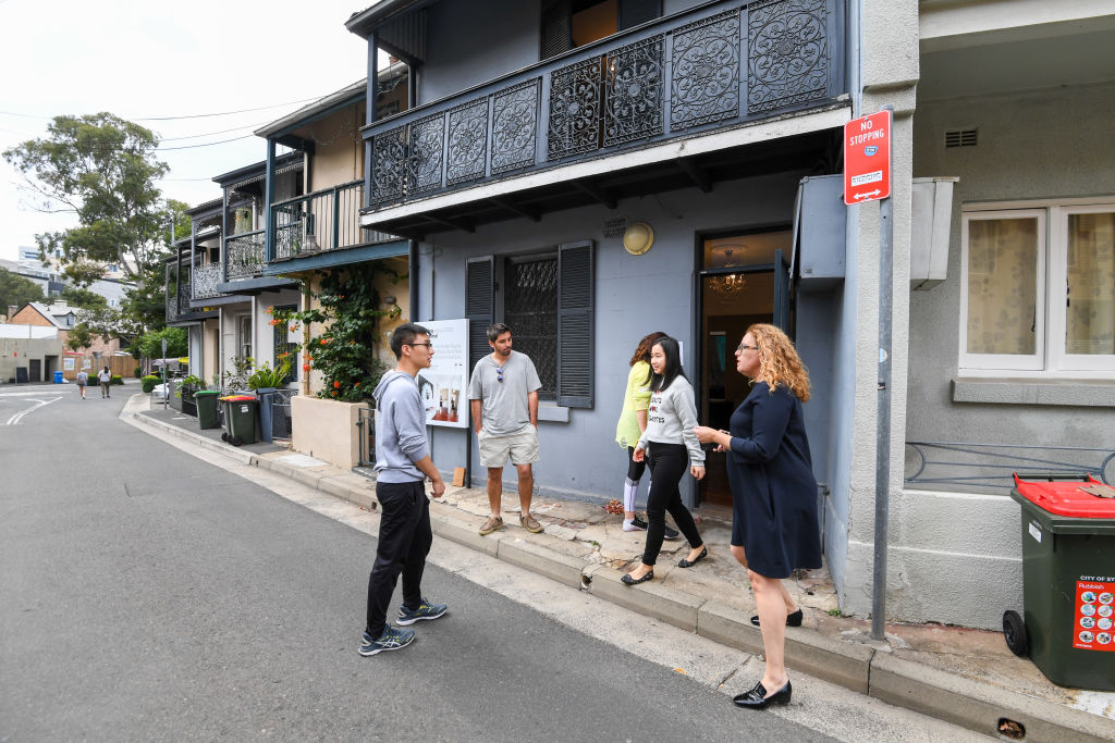 Bresic Whitney Darlinghurst hold an open house of a three-bedroom terrace at 11 Boundary Road, Darlington. Photo: Peter Rae