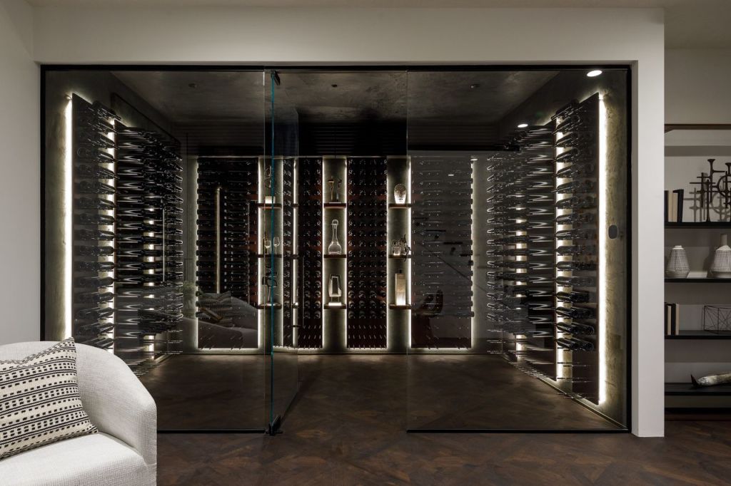 Wine lovers rejoice, there's a cellar for 1200-plus bottles. Photo: Compass, Hilton & Hyland and Westside Property Group
