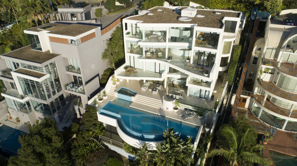 The five-level mansion covers a vast 930 square metres of internal living space.