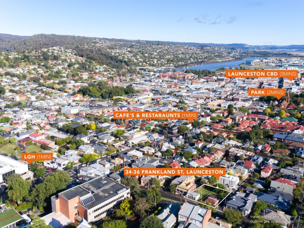34-36 Frankland Street, Launceston, is in the highly-sought medical precinct. Photo: One Agency Launceston