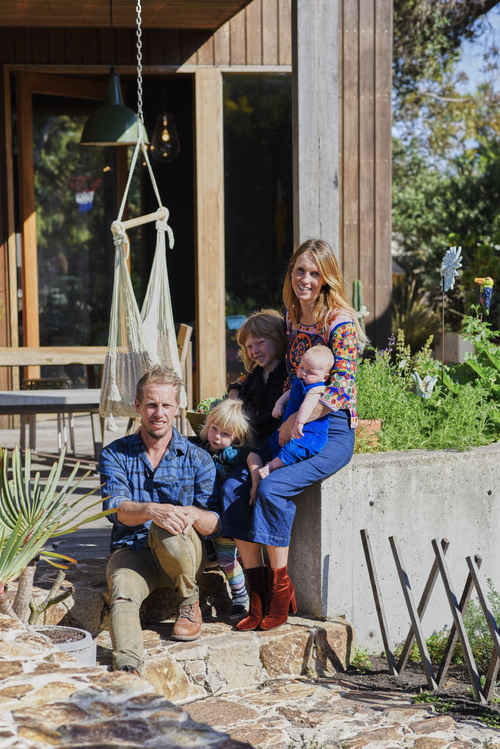 'Our backyard has been turned into a total adventure playground for the family.' Photo: Supplied