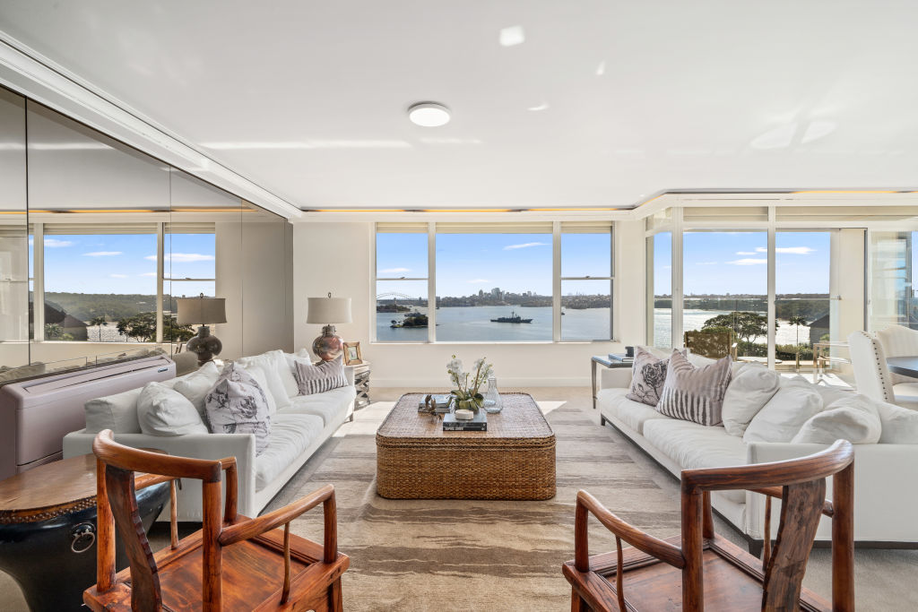 Tony Denny has listed his apartment atop the Liskeard building in Point Piper given his recent home up-graded to a house across the road.