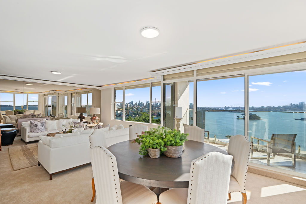 The penthouse was bought last year for $6.1 million and has been refurbished throughout since.