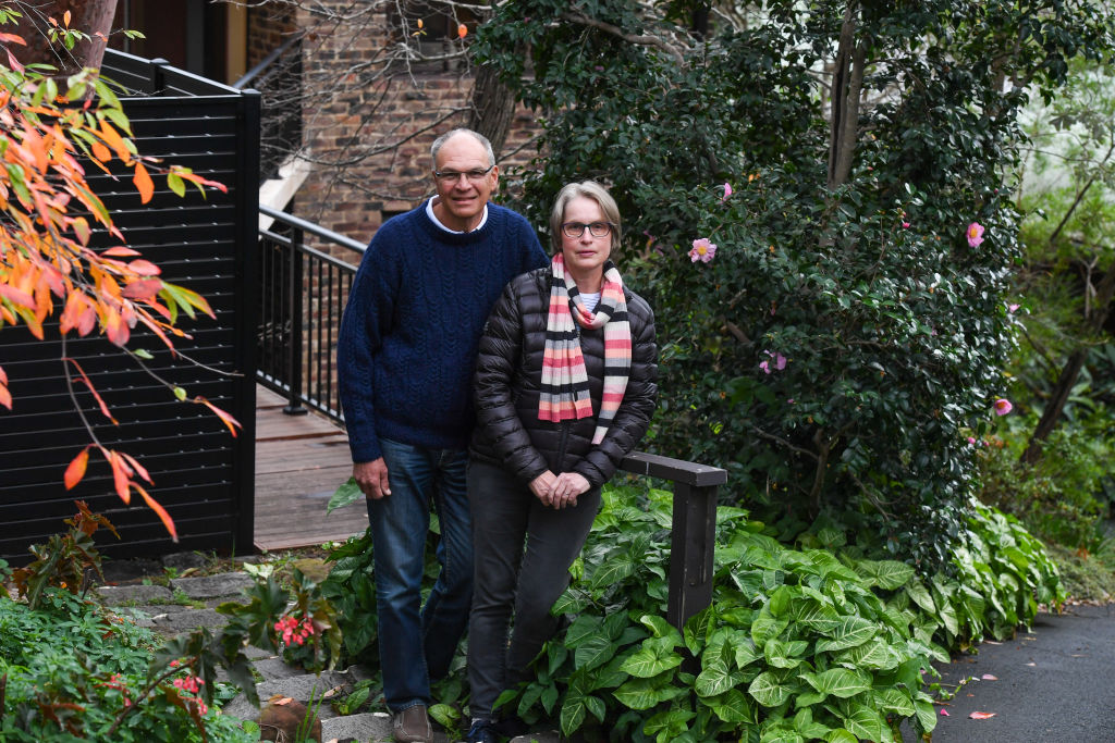 Ross and Barbara Wheatley at their Sydney home in Beecroft. Photo: Peter Rae