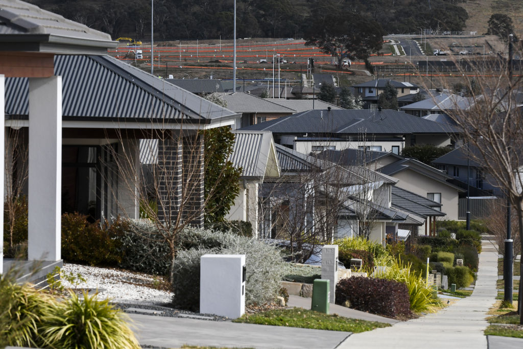 The rise in values is due to house price gains, with the unit market remaining weaker. Photo: Dion Georgopoulos