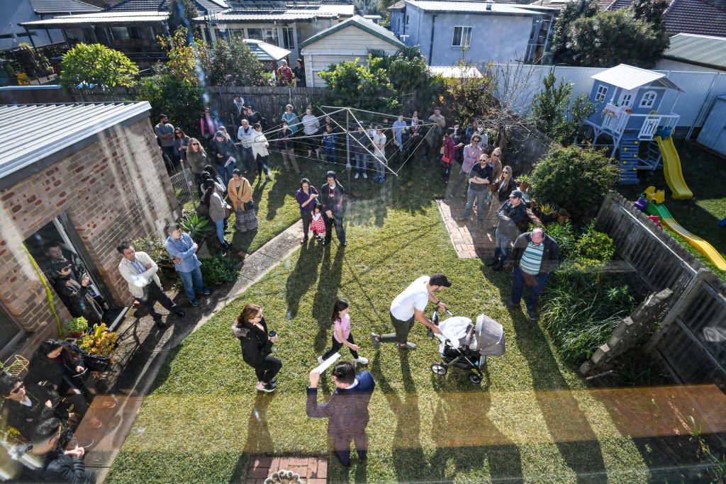 A home in the Canterbury Bankstown region drew 16 registered bidders when it went under the hammer on Saturday. Photo: Peter Rae