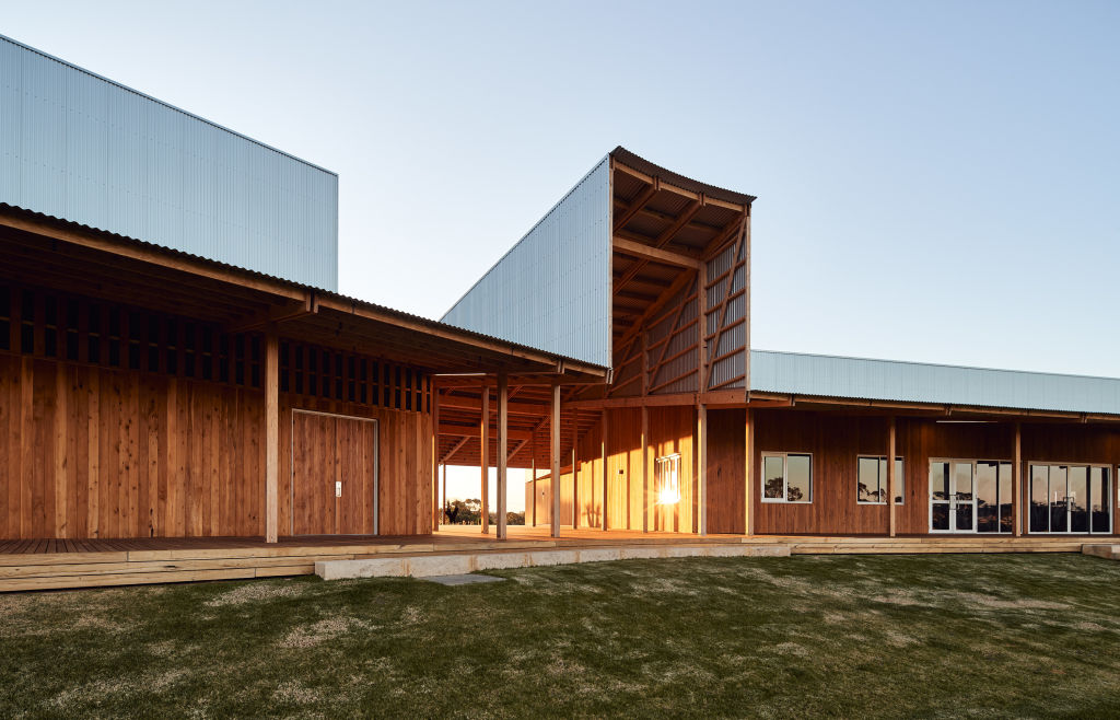 The Pingelly Recreation and Cultural Centre by iredale pedersen hook architects with Advanced Timber Concepts Studio.