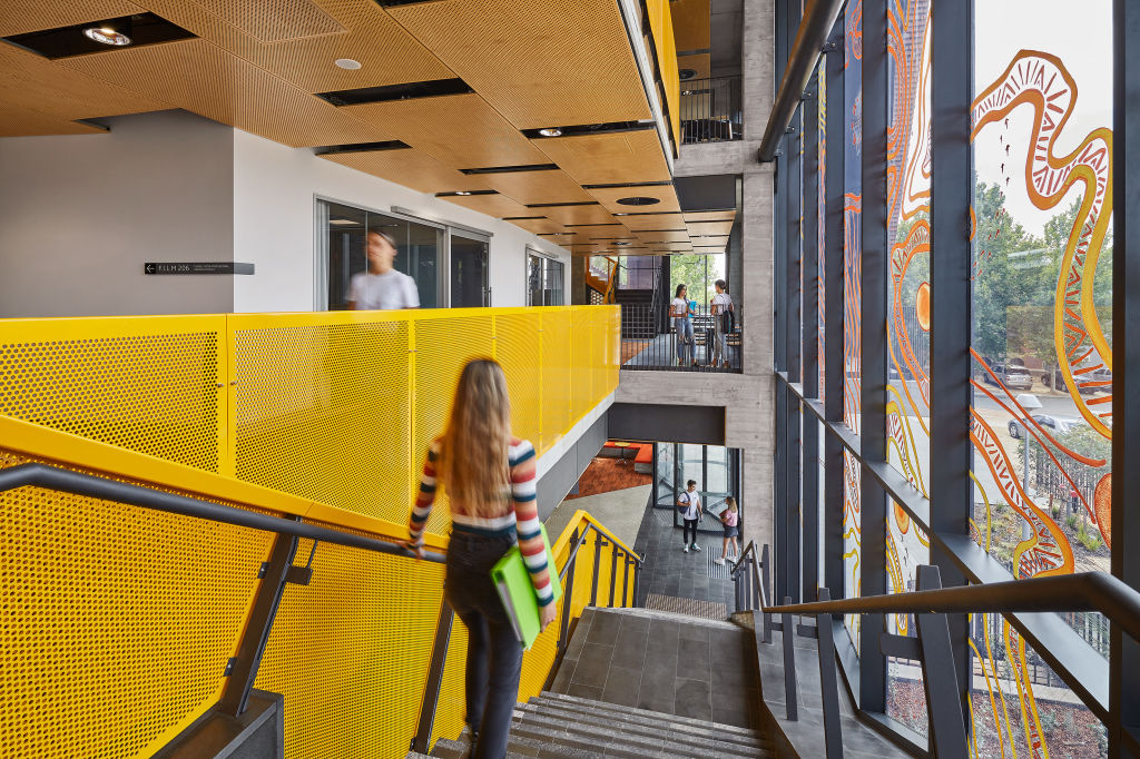 Curtin University's Midland campus, designed by Lyons with Silver Thomas Hanley, took home awards including the Hillson Beasley Award for Educational Architecture. Photo: Douglas Mark Black