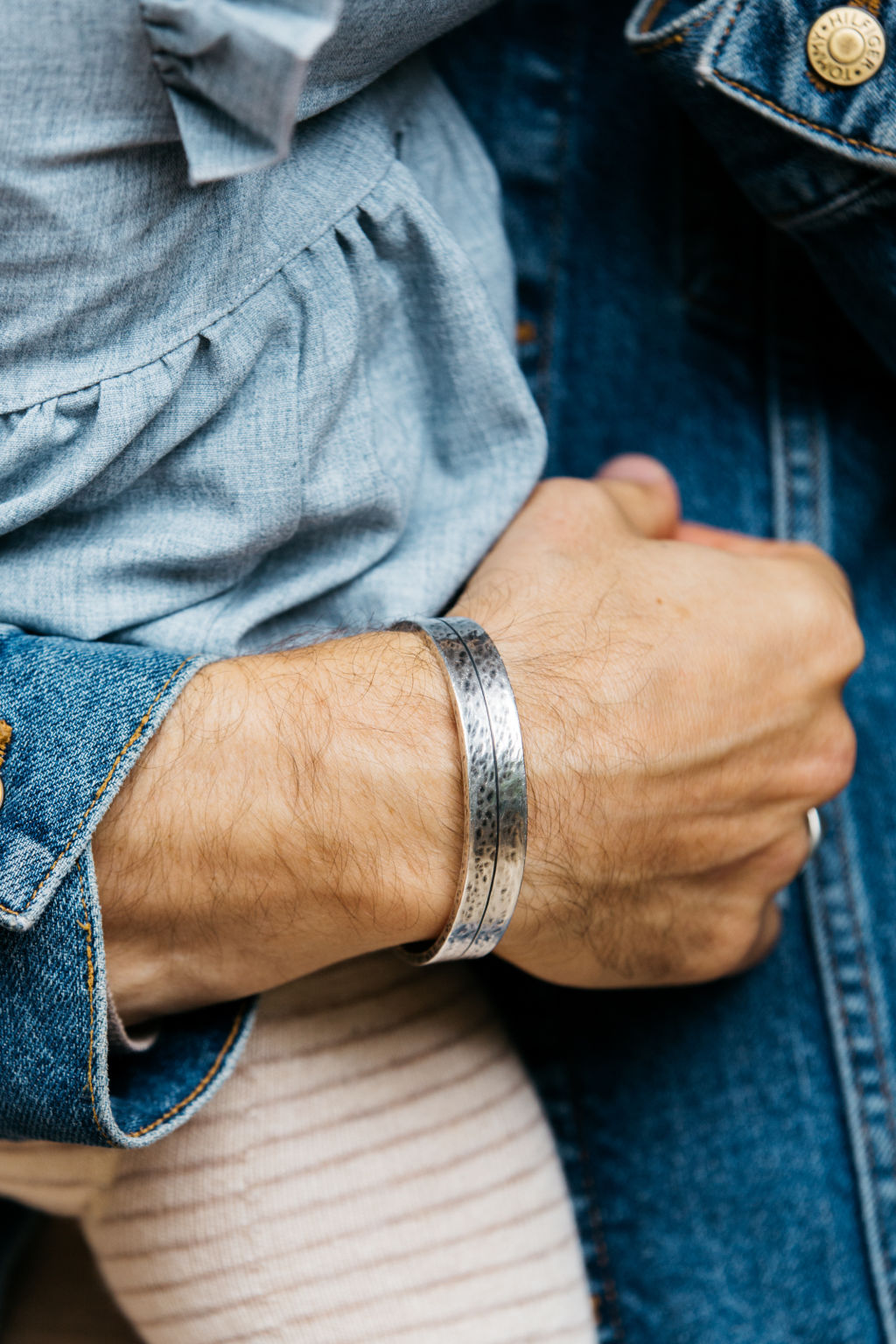 'Laura made me this cuff on The Bachelor.' Photo: Rachel Kara