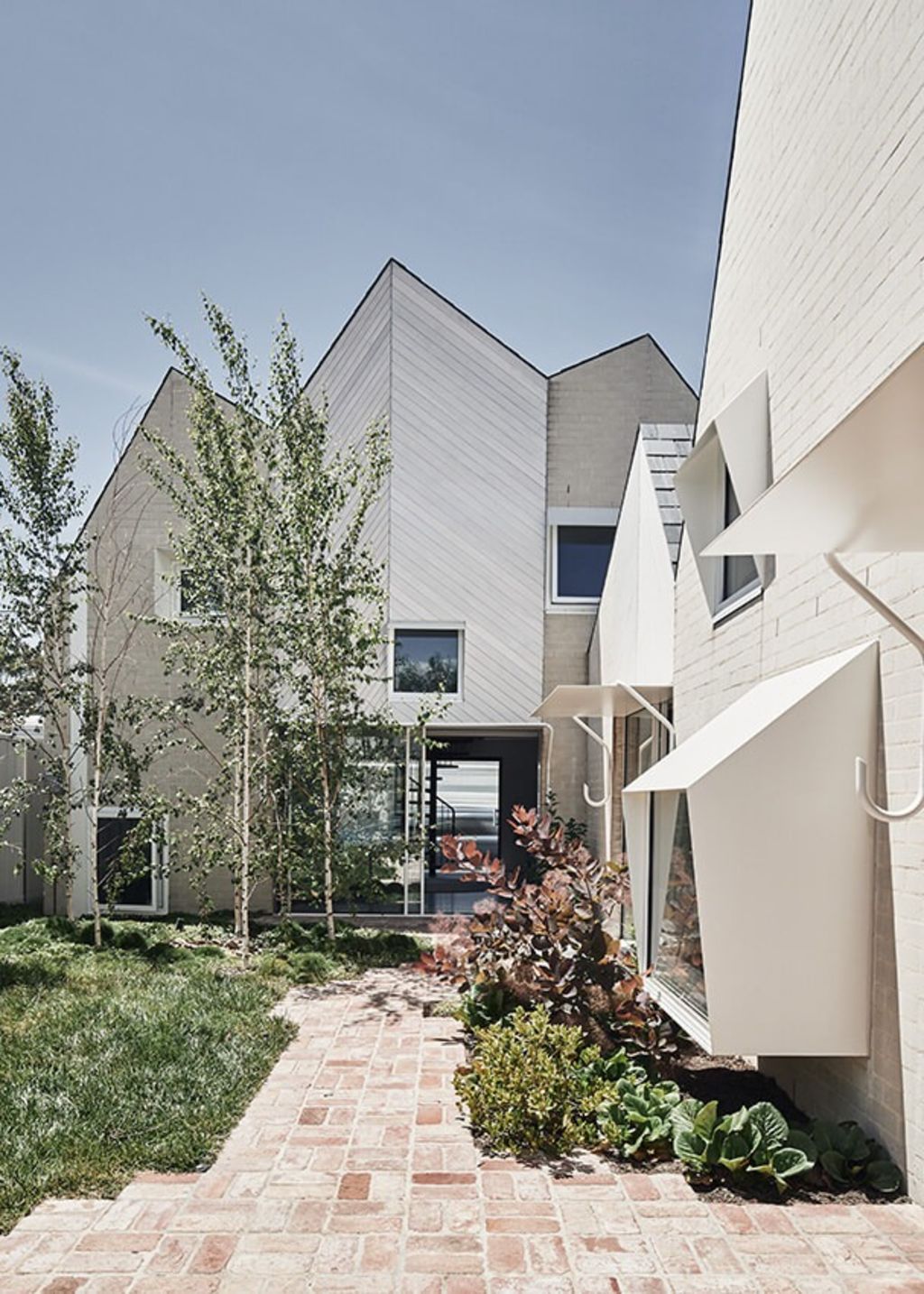 A single-family house rendered as a small village won Austin Maynard Architects a residential alterations award. Photo: Peter Bennetts