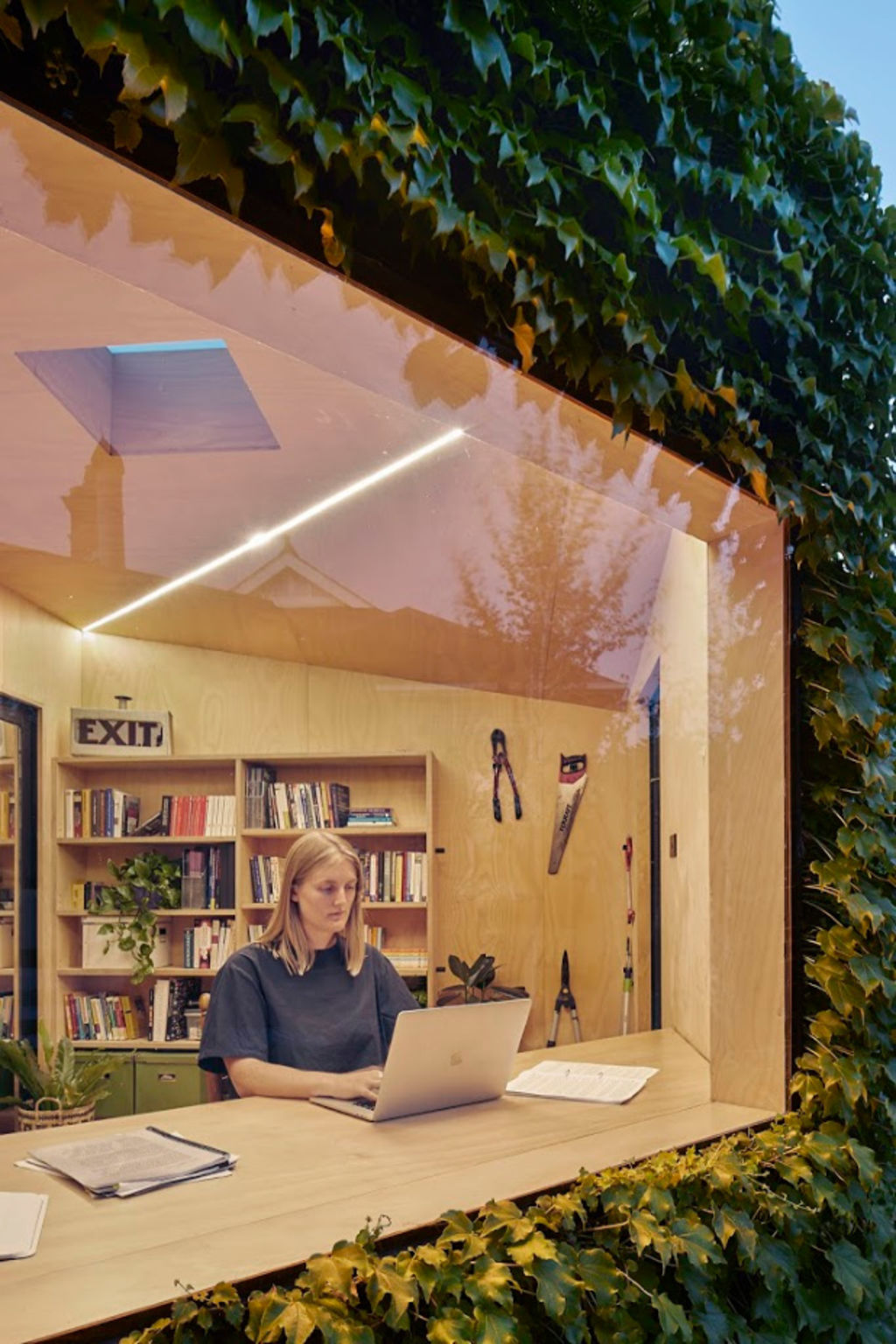 The architect says the workspace is an 'antidote' to busy, noisy workplaces. Photo: Shannon McGrath