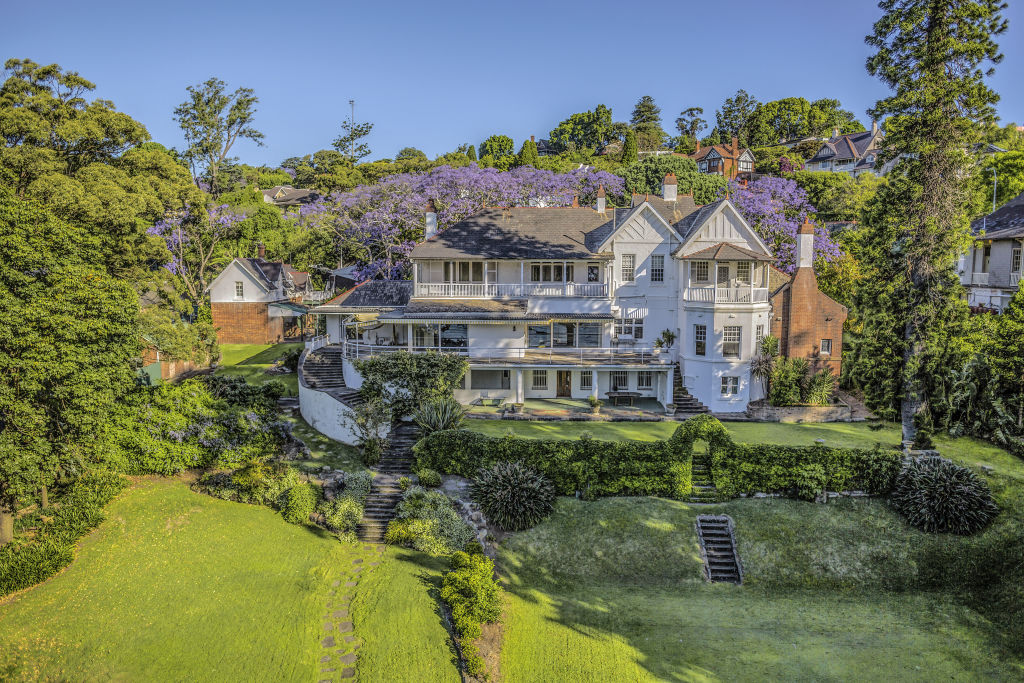 The Elaine residence as it was when it sold in 2017 for $71 million, before work commenced recently to strip out lead and asbestos materials.