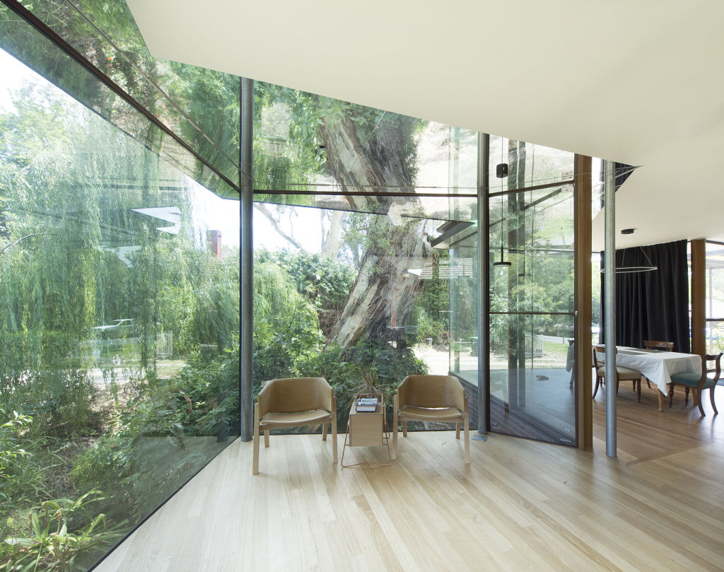 Adelaide Hills architect John Adam won a prize in this year's SA architectural awards for a house titled Through The Looking Glass. Photo: John Adam