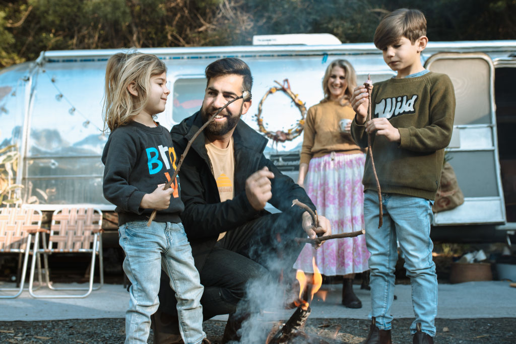 Perhaps no one is more surprised than Nathan and Kylie themselves that they’re voluntarily living in the Airstream now the trip’s over. Photo: Vaida Savickaite