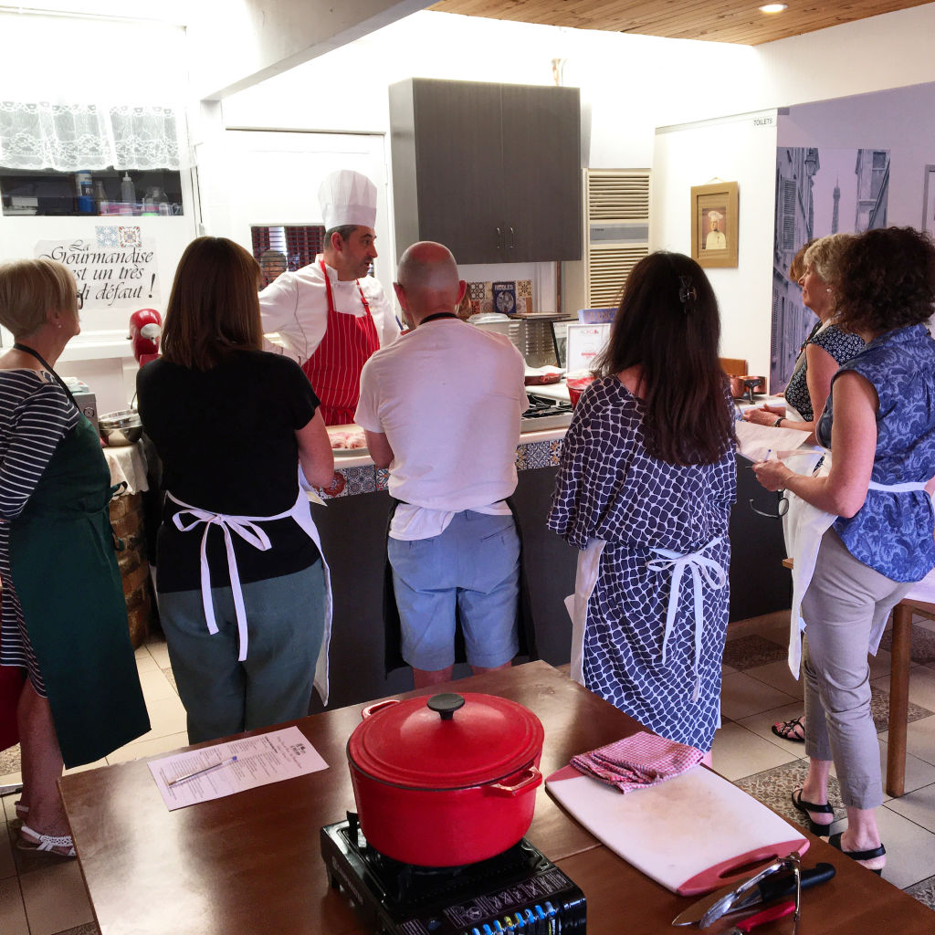 A Christophe Gregoire cooking class. Photo: Supplied