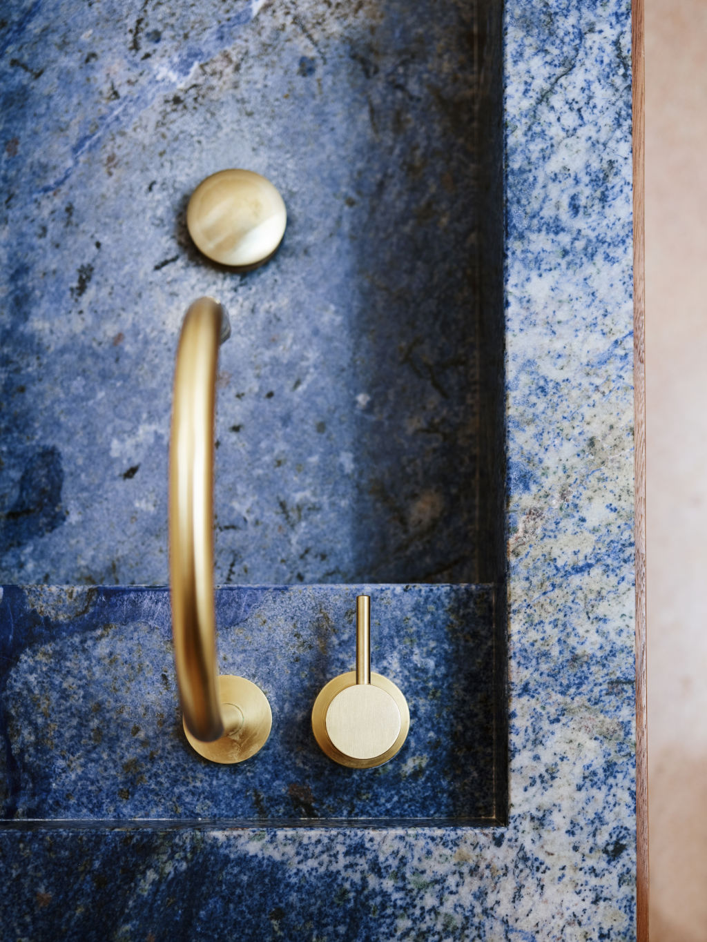 Sure it’s a bathroom, but it’s also a case study for interiors as art.  Photo: Anson Smart