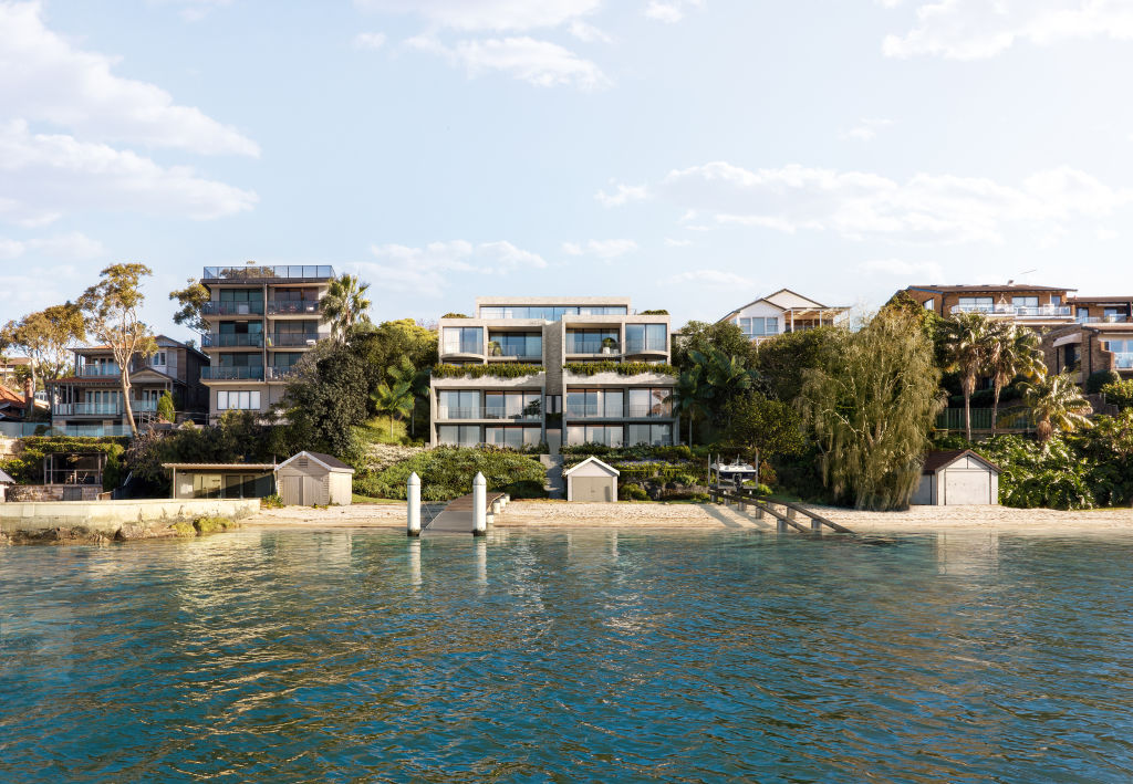 Residents of The Isles in Drummoyne will have access to a private beach. Photo: Supplied