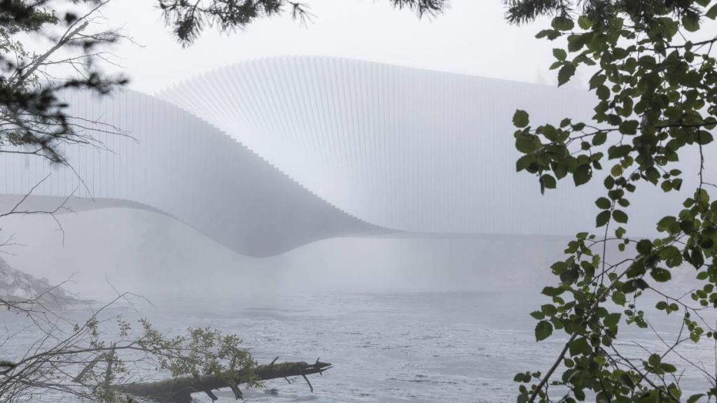 Mist adds an ethereal quality to the gallery. Photo: Laurian Ghinitiou
