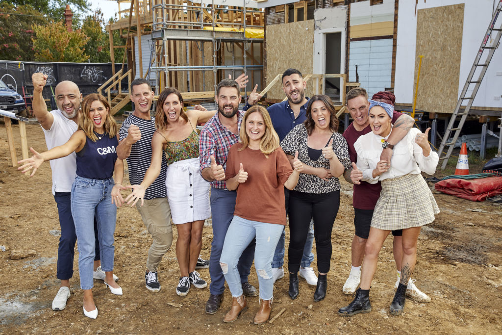 The Block 2020: The contestants on day one. Photo: Channel Nine
