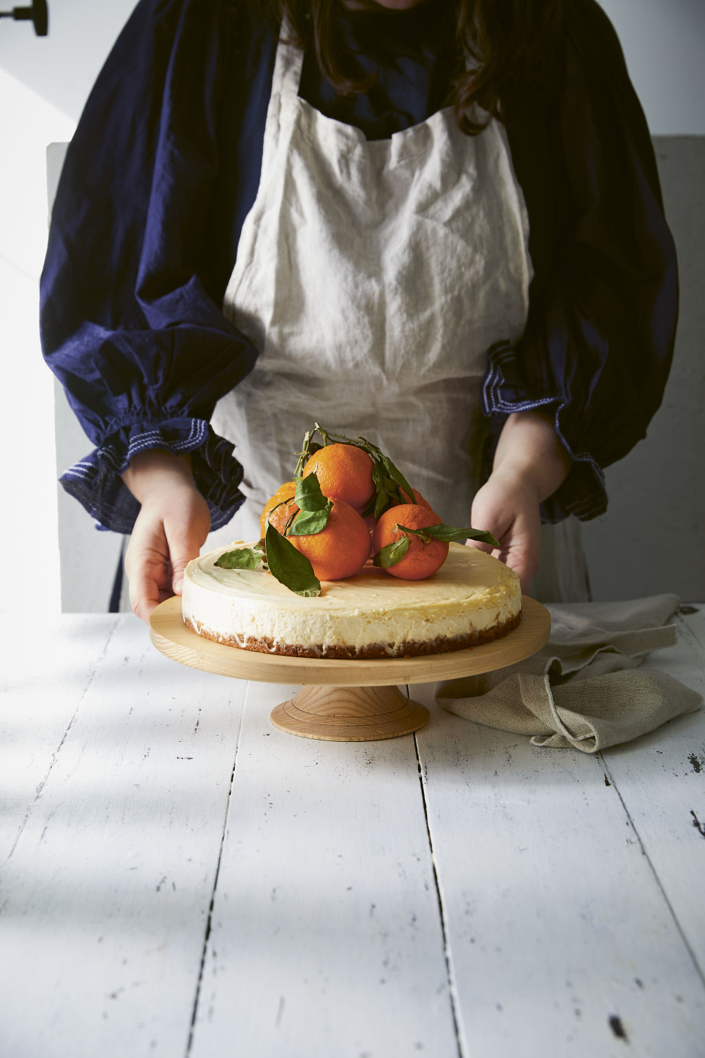 Winter classic baked cheesecake from 'A Year of Simple Family Food' by Julia Busuttil Nishimura (Plum/Pan Macmillan). Photo: Armelle Habib