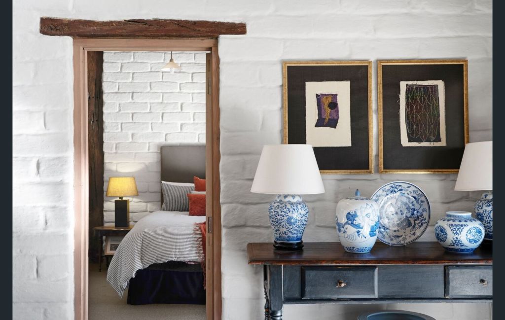 Lightening up interior mud bricks. Photo: Grimes & Sons