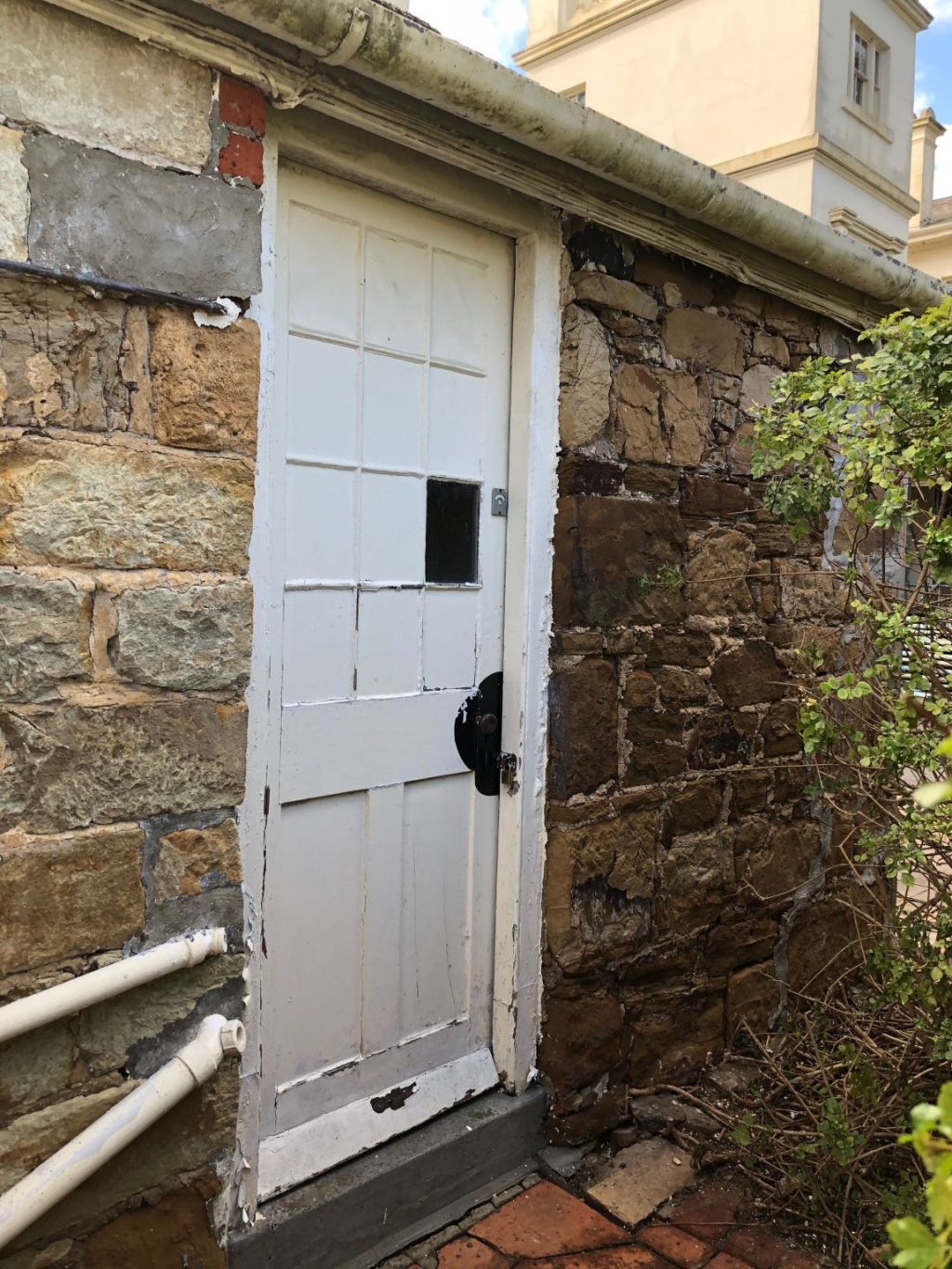 The original mudstone construction of the kitchen building has been revealed. Photo: National Trust Victoria