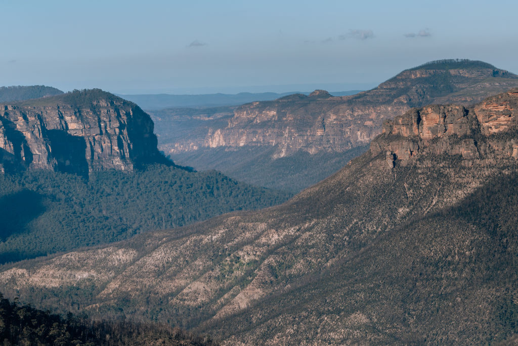 Govettes Leap Lookout, and the starting point of one of many local bushwalks. Photo: Vaida Savickaite