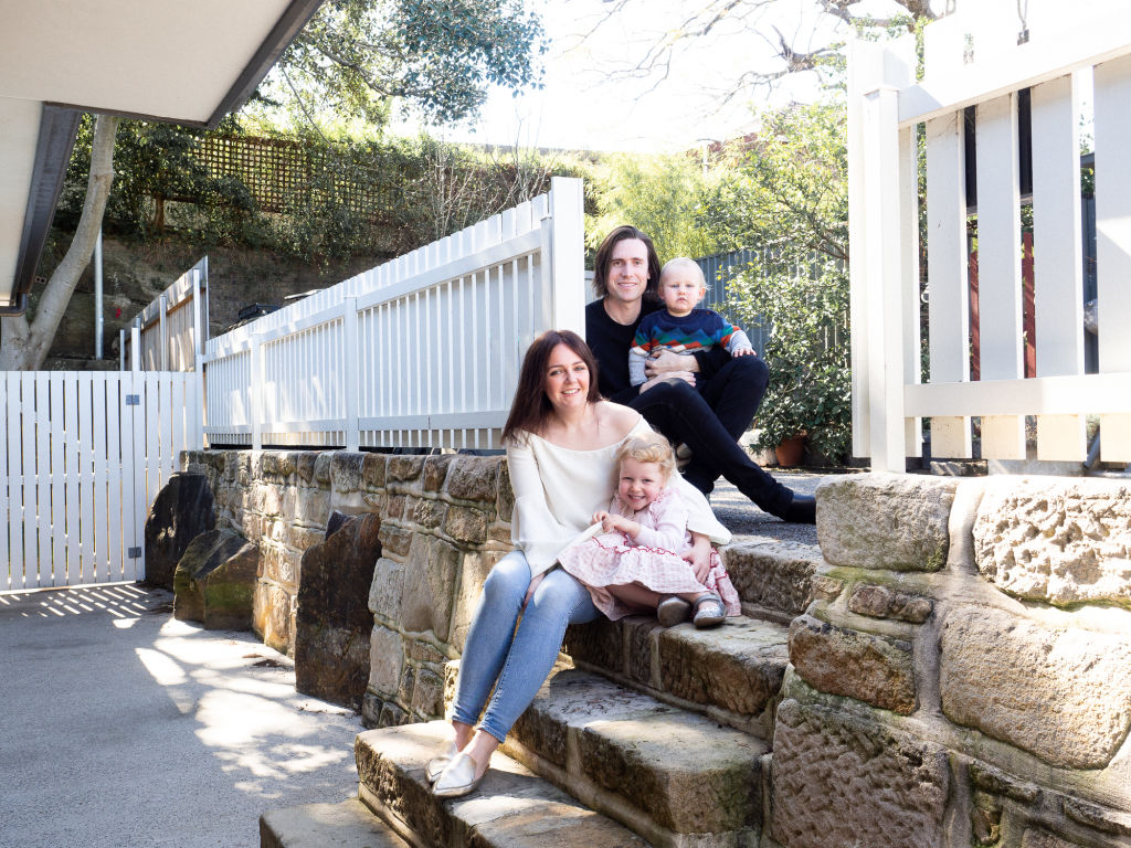 The family moved to a new rental to get their desired lifestyle sooner. Photo: Supplied